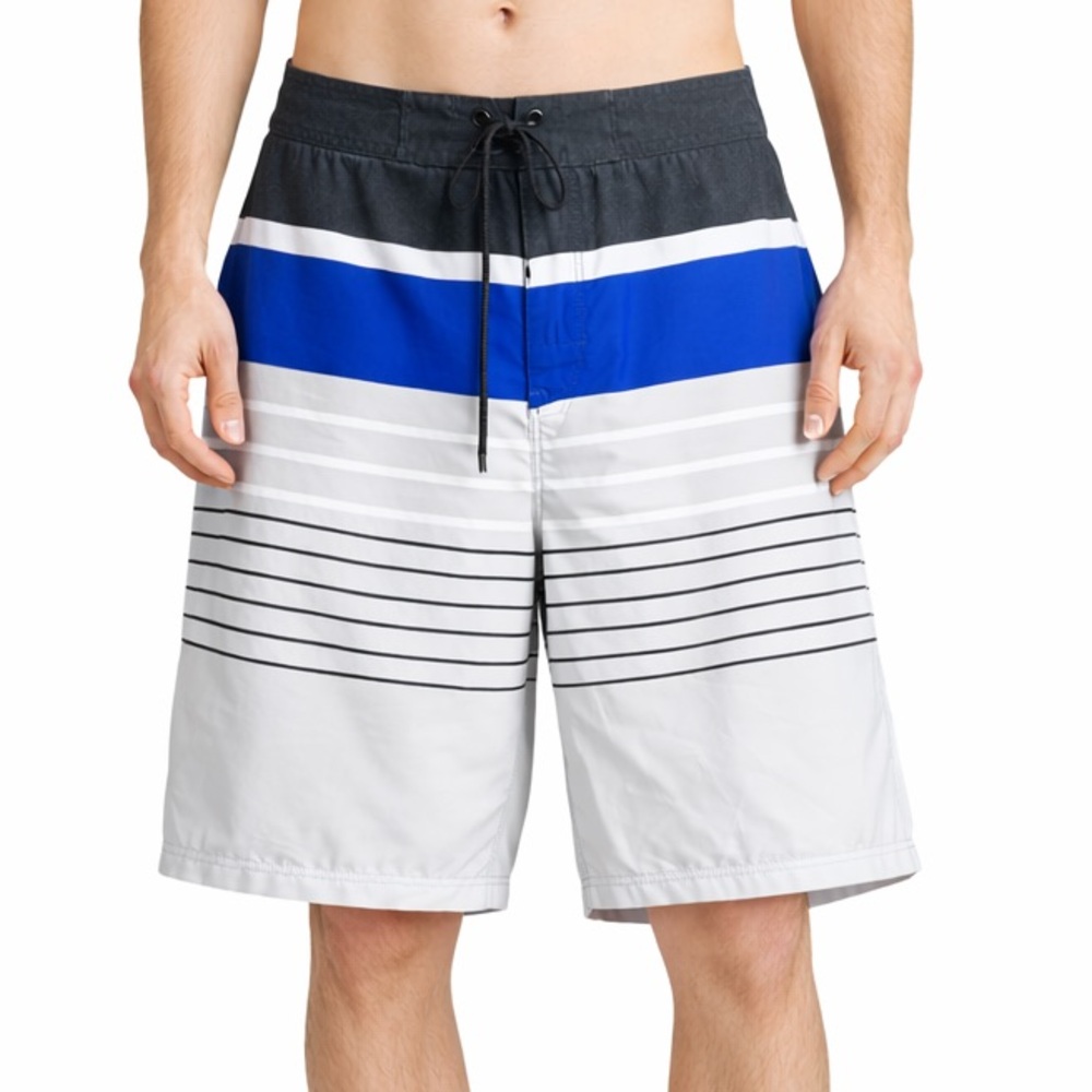 Old Navy Men’s Colorblock Stripe Board Shorts Size 34 Swim‎ Trunks